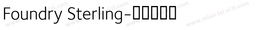 Foundry Sterling字体转换